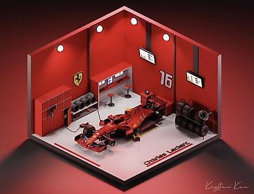 Искусство и коллекционирование: Formula 1 ucun istenilen terzde diorama,qaraj hazirlanir sifarisle — 1