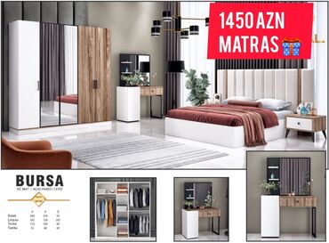 кровать бу: 2 təknəfərlik çarpayı, Azərbaycan, Yeni