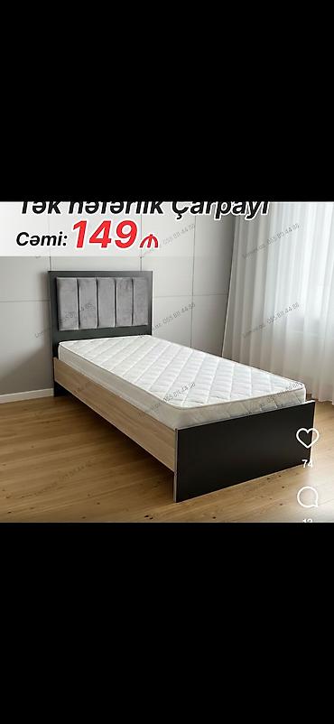 yağmur mebel: Tək nəfərlik çarpayı – Cəmi 149 ₼ Məhsulun təsviri: - Ölçü: tək — 1
