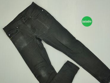 Spodnie: Spodnie, S (EU 36), stan - Dobry, wzór - Jednolity kolor, kolor - Szary