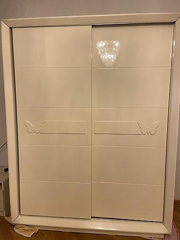 dodo mebel: İşlənmiş, 2 qapılı, Siyirməli, Ağ, Kupe, Düz dolab — 3