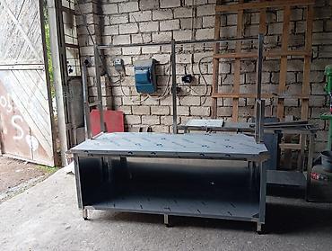Оборудование для ресторанов, кафе: Qəssablar üçün paslanmayan ət masası – hər ölçüdə yığımı - Material — 5
