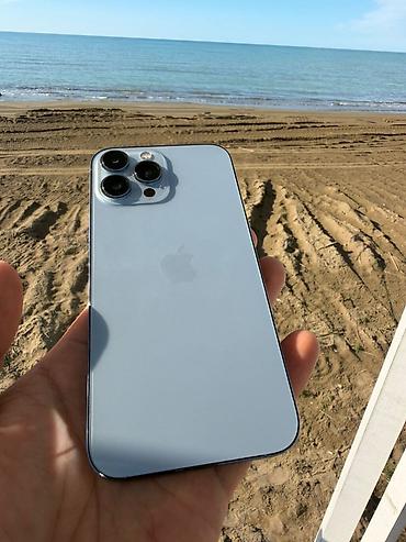 iphone air 3: IPhone 13 Pro Max, 128 GB, Sierra Blue, Simsiz şarj, Barmaq izi, Face ID — 1