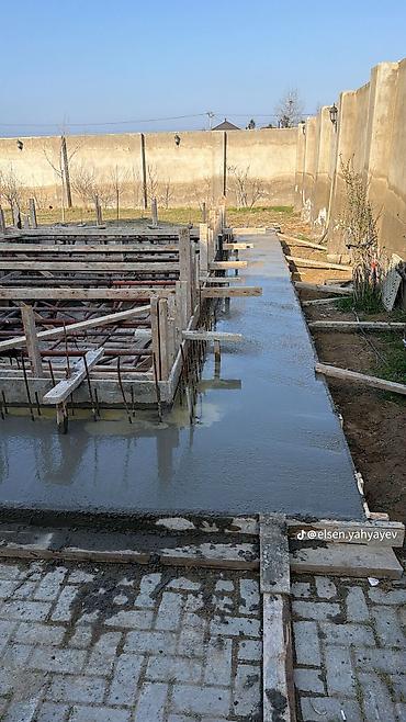 massaj xidmeti: Monolit beton tökmə və armatur-kalıp xidməti - Bünövrə, kəmər, kolon — 3