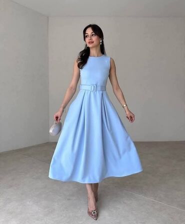 haljine rolke: M (EU 38), color - Light blue, Other style, Without sleeves