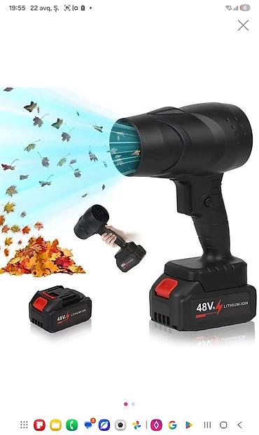 Alətlər: Məhsul: Simsiz hava üfleyici “Violent Fan” - Güc: 35000 Pa (Powerful — 2