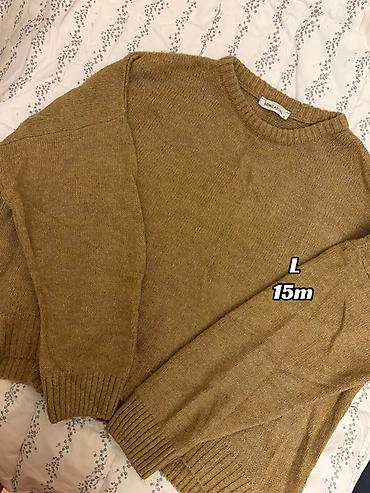 oversize salvar: Sviter, Lc Waikiki, L, rəng - Qəhvəyi — 1