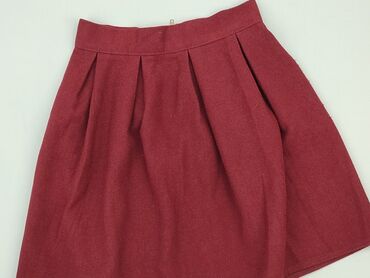 bordowa spódnice trapezowe: Skirt, S (EU 36), condition - Very good