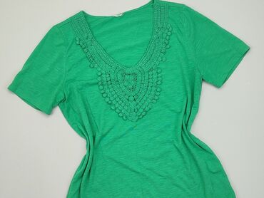 spódniczka w kratkę zielone: T-shirt, S, stan - Dobry