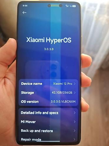 mi 12 pro: Xiaomi 12 Pro, 256 GB, rəng - Mavi, 
 Barmaq izi, Simsiz şarj, Face ID — 5