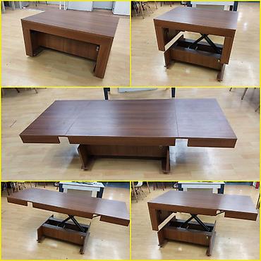 Столы-трансформеры: Журнально-обеденный стол "Стамбул" Длина: 92/175 Ширина: 70 Высота — 1