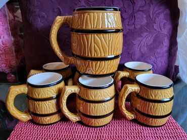 Čaše: Servis krigli za pivo iz 60,70ih. Kravsko Cehoslovacka. Servis — 5