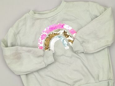 reserved sweterek tunika: Sweatshirt, H&M, 5-6 years, 110-116 cm, condition - Fair