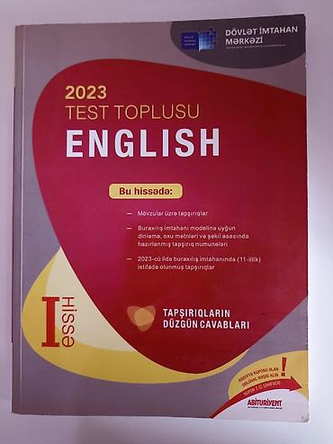 İngilis dili Testlər 11-ci sinif, DİM, 1-ci hissə, 2023 il