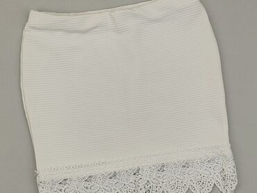 spódnice biała mini: Spódnica, M, stan - Dobry