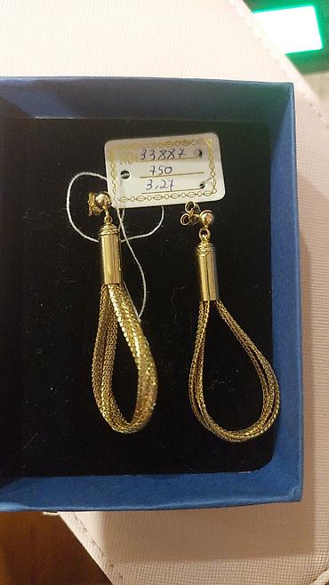 Sırğalar: Sırğa, Sarı qızıl, 750 Əyar, 3 g — 1