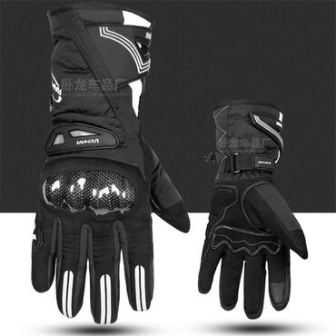 перчатки зимние: Зимние мотоциклетные перчатки, теплые плюшевые утолщенные мужские и