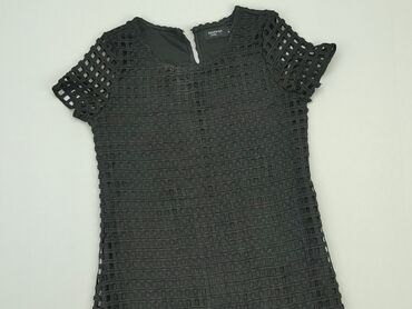 czarna sukienki z bufiastymi rękawami: Sukienka, XS, Reserved, stan - Bardzo dobry