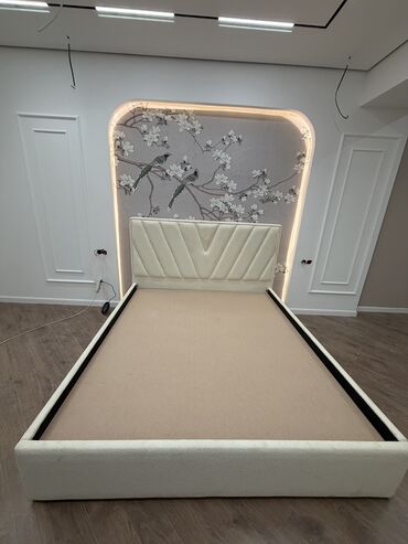 купить кровать железную односпальную: Двуспальная кровать, Новый, С мягкой обивкой, длина - 200 см