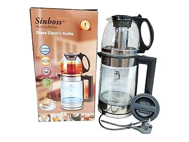 Техника для кухни: Elektrikli çaydan dəsti Sinboss 8808 2.0L/0.8L 2000W . 🆕🆕Bütün — 1