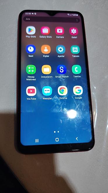 samsung tab s2 qiymeti: Samsung Galaxy A10, 32 GB, rəng - Qırmızı, İki sim kartlı — 1
