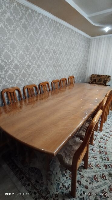 сколько стоит подвесное кресло: Стол и стул для зала, цвет - Коричневый at lalafo.kg сколько стоит подвесное кресло: Стол и стул для зала, цвет - Коричневый