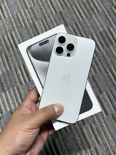 lenovo flex: IPhone 15 Pro Max, Б/у, 512 ГБ, Белый, Коробка, 83 %