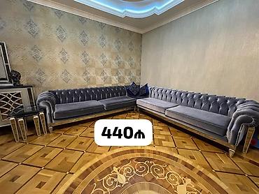 Divan satılır — 440₼ - Model: kapitonajlı (Chesterfield üslubu), metal