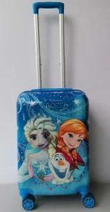 Rančevi, torbe i koferi: Disney Frozen dečji kofer na točkiće - Tvrdi kofer sa sjajnom plavom — 8