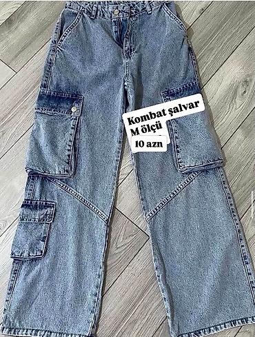 kişi cinsləri: Kombat şalvar – M ölçü Qiymət: 10 AZN - Material: denim (cins) - — 1