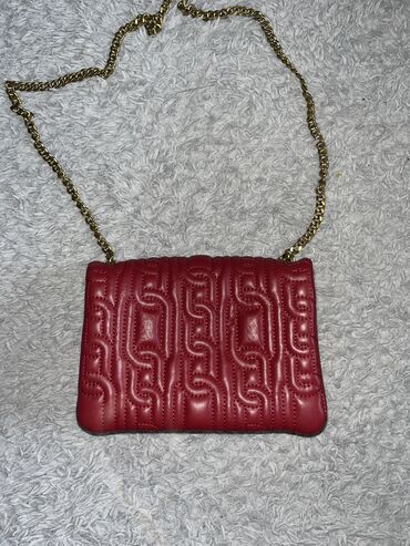ženske kožne jakne zara: Zara crvena torbica