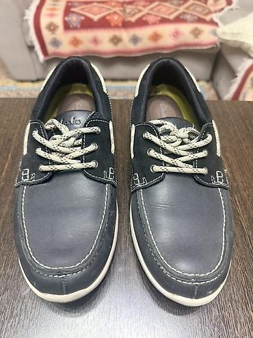clark: Лоферы, 40, Clarks, Б/у, цвет - Синий, Самовывоз — 3