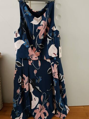 Dresses: S (EU 36), color - Blue, Oversize, With the straps