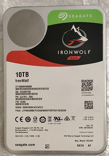 hdd 10tb: Seagate IronWolf NAS sərt diski – 10TB Xüsusiyyətlər: - Model — 1