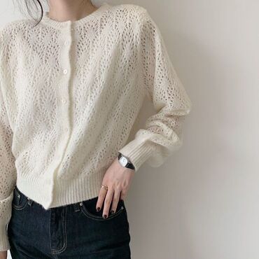 свитер белый: Женский свитер, Средняя модель
