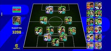 pes 21 disk: EFootball hesabı – güclü heyət və menecerlər - Kollektiv Güc: 3208 - — 1
