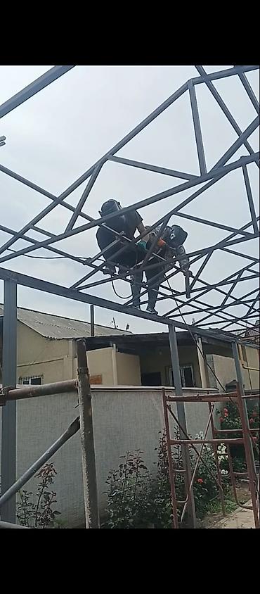 Үй жана бакча үчүн бардык: Навес, Эки кабат чатыр, Металл, Профнастил, Жаңы, Орнотуу — 2