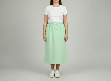 plisowane czerwone spódnice: Women`s skirt, size 2XL