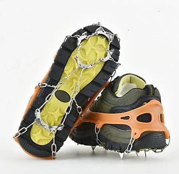 Другие товары для зимнего спорта: Универсальные накладки-кошки для обуви с цепями и шипами - — 12