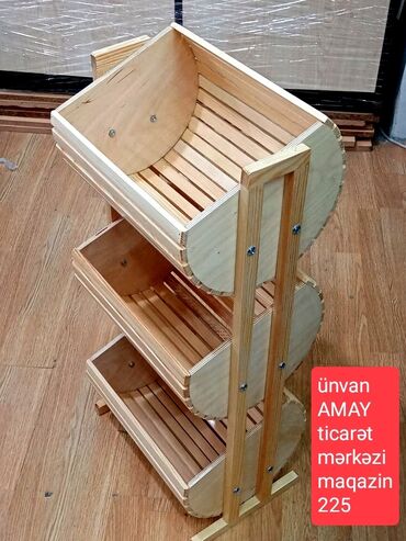şirniyyat ləvazimatları: Meyvə və tərəvəz qabı ağacdan hazırlanmış təzə ünvan AMAY ticarət