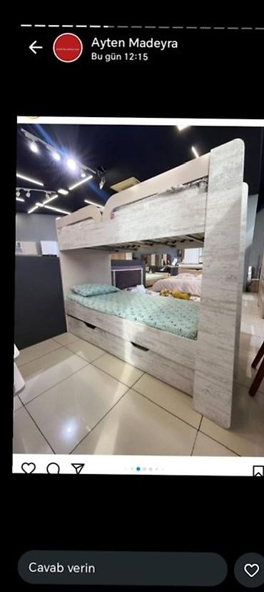 madeyra mebel: Oğlan və qız üçün, Yeni, Çarpayı, Matras ilə, Siyirməli, Laminat — 1