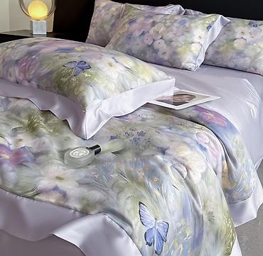 bed sheets: Постельное белье из тенселя | Премиум качество | Евро комплект — 5