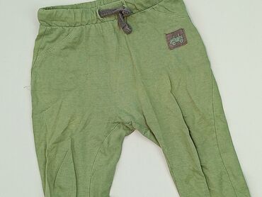 zielone legginsy 110: Spodnie dresowe, So cute, 9-12 m, stan - Zadowalający