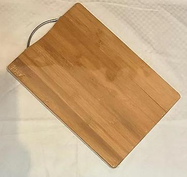 maxi staklene case: Daska za sečenje od bambusa KmtStyle 36x26x1.8cm. NOVO. OPIS — 2