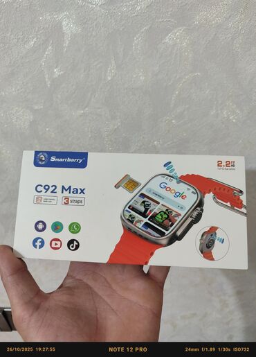 android monitor tayota prius: Smart saat, Smart, Kamera, rəng - Qara