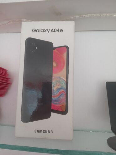 general: Samsung Galaxy A04e, 64 GB, rəng - Qara, Sensor, İki sim kartlı, Face ID