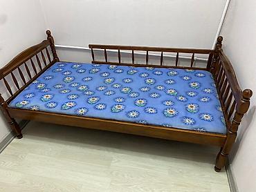 divan krovat: Taxta çarpayı – yan korkuluklu model - Material: massiv ağac (tünd — 3