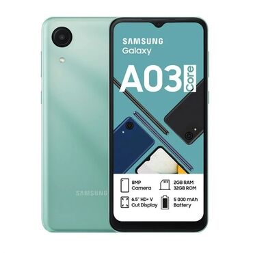 Samsung: Samsung Galaxy A03, Б/у, 32 ГБ, цвет - Зеленый, 1 SIM