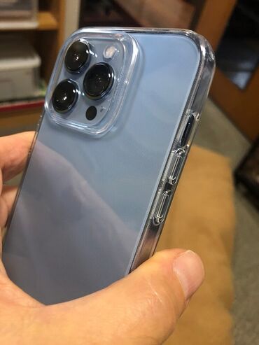 телефон fly 2: IPhone 13 Pro, 128 ГБ, Sierra Blue, Face ID, Беспроводная зарядка