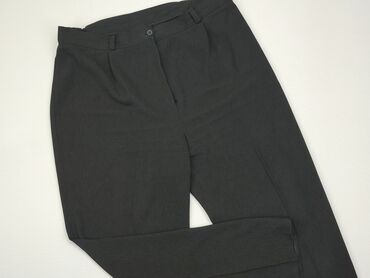 czarne t shirty damskie plus size: Spodnie materiałowe, 2XL, stan - Dobry